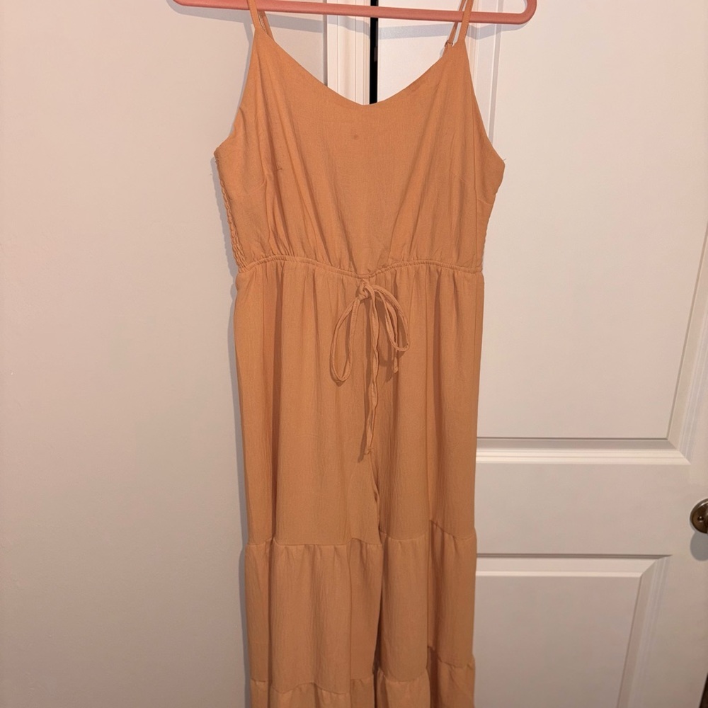 Stylish Tan Maxi Dress